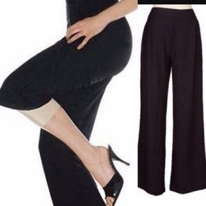 SPANX Bod-A-Bing Hidden Shaperwear Wide Leg Trouser Pants in black Size 1X